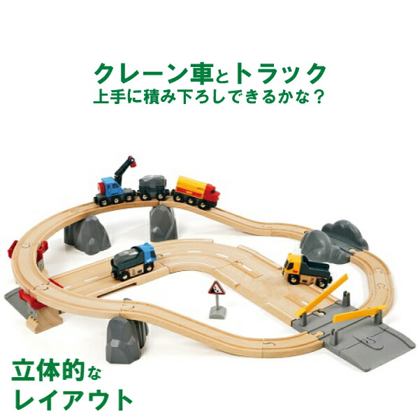 楽天市場】ブリオ 木製レールセット レール＆ロードデラックスセット