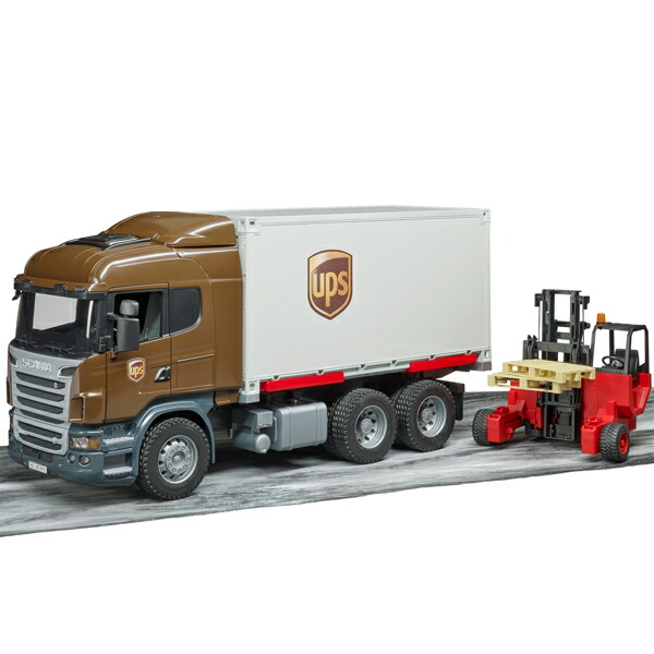 bruder scania ups truck