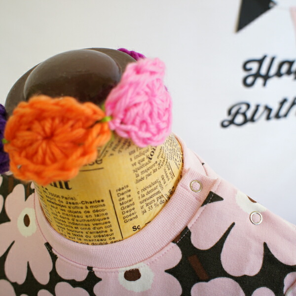 マリメッコ 子供服ワンピース 80cm 1歳 80cm 1歳 Unikko ウニッコ マリメッコ Lilla D Green 店頭受取も可 吹田 モットズット Marimekko 正規販売店 北欧を代表するアート マリメッコ 女の子 ワンピース お花柄