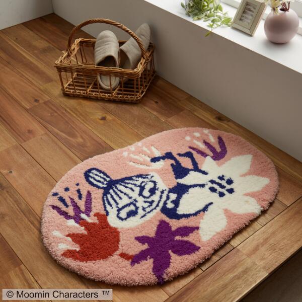 【マラソン期間全品ポイント5倍】ムーミン マット KOBANA MAT 55&times;75cm（玄関 インテリアマット）【店頭受取も可 吹田】｜モットズット