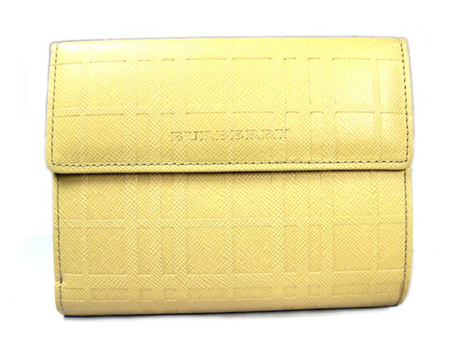 新品未使用　バーバリー　ノバチェック　二つ折り財布　がま口　レザー　黄色 楽天市場】【BURBERRY】バーバリー ノバチェック がま口 二つ折り財布