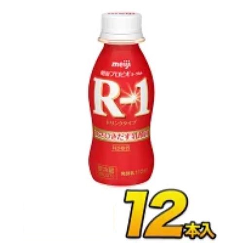 明治 R-1ドリンク 12本入り 112ml R-1 12本 飲むヨーグルト ヨーグルト飲料 R1ヨーグルト のむヨーグルト 乳酸菌飲料 meiji メイジ 代引き不可 クール便 モウモウハウス