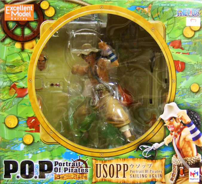 Excellent Model P.O.P One Piece Sailing Again Usopp Figure MegaHouse Character