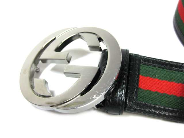 Brand Shop Moumou House: GUCCI Gucci belt WG buckle canvas X leather black X green X red 114984 ...