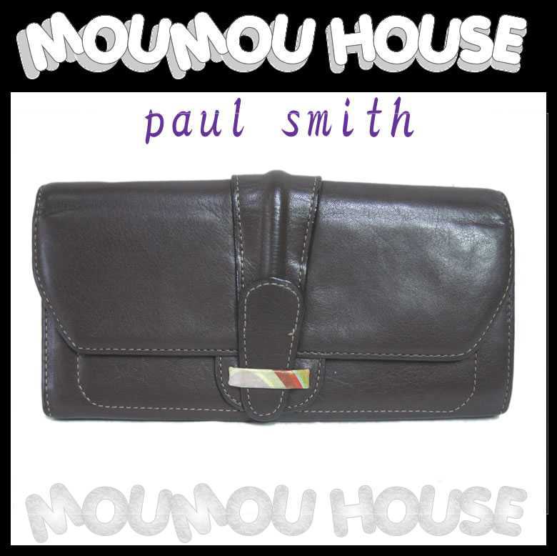 【送料無料】Paulsmith■ポールスミス■L字ファスナー長財布 レザー■ブラック×マルチカラー■レディース♪ サイフ ウォレット【A-I】