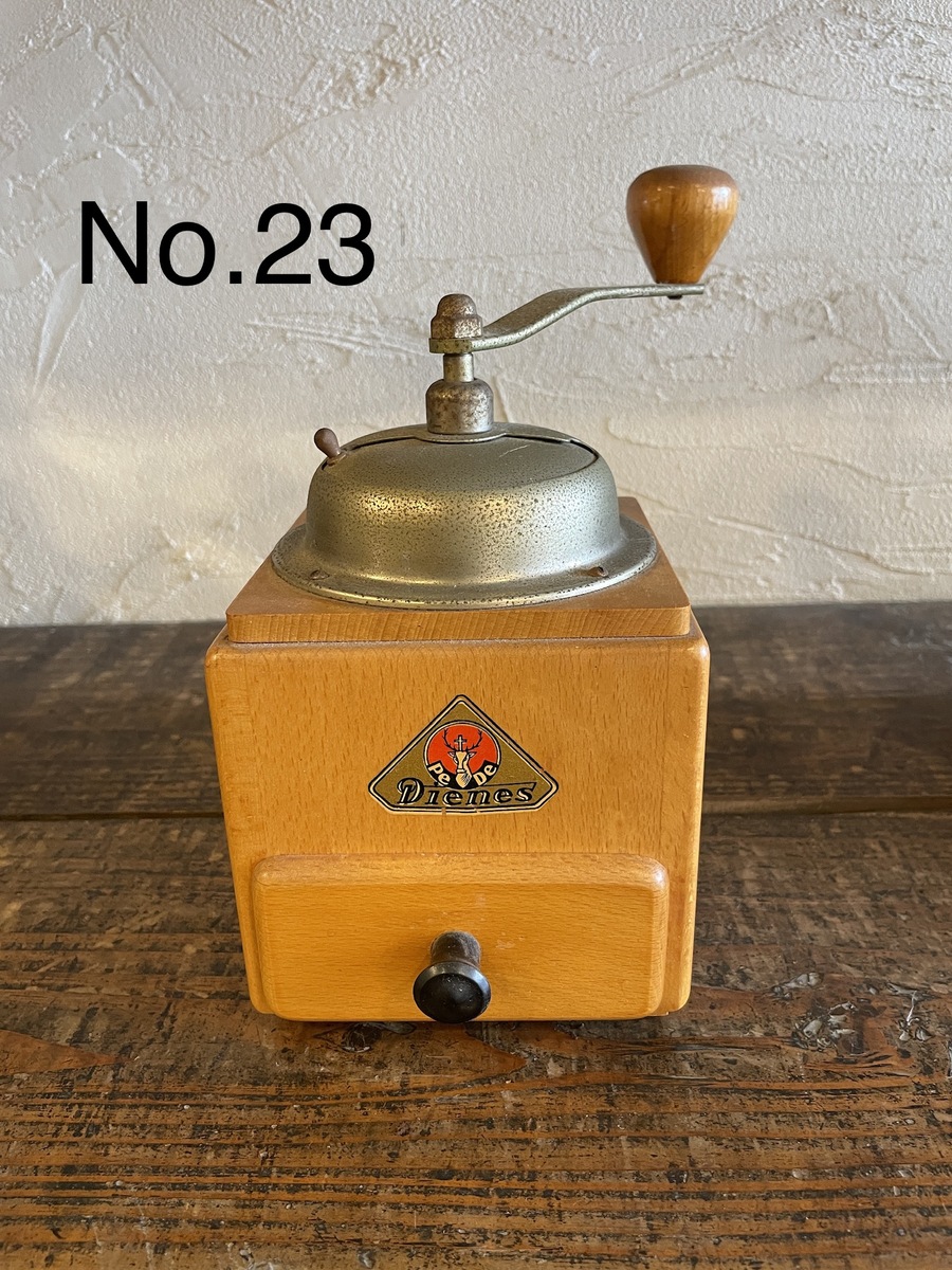 【#023】 PeDe wood box coffee mill 手挽きコーヒーミル-キッチン用品・食器・調理器具