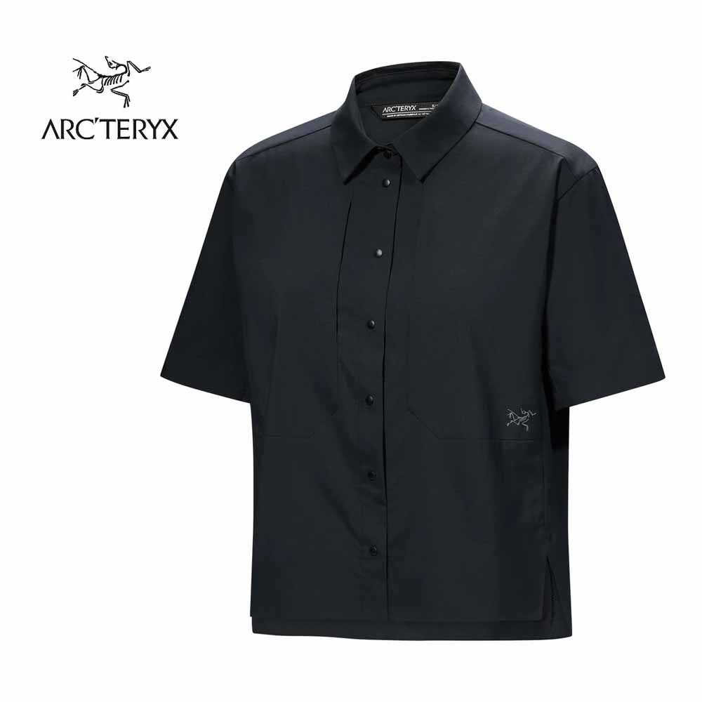 、*、様 希少 美品 アークテリクス スカイラインシャツ 半袖 黒 M ARC'TERYX アークテリクス スカイラインSSシャツ メンズ 半袖
