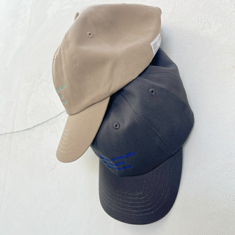 Boutique Ordinary （ブティックオーディナリー ）6パネルデザイン キャップ embroidered Logo Cap BO26-438A 2026春夏新作　ベースボールキャップ