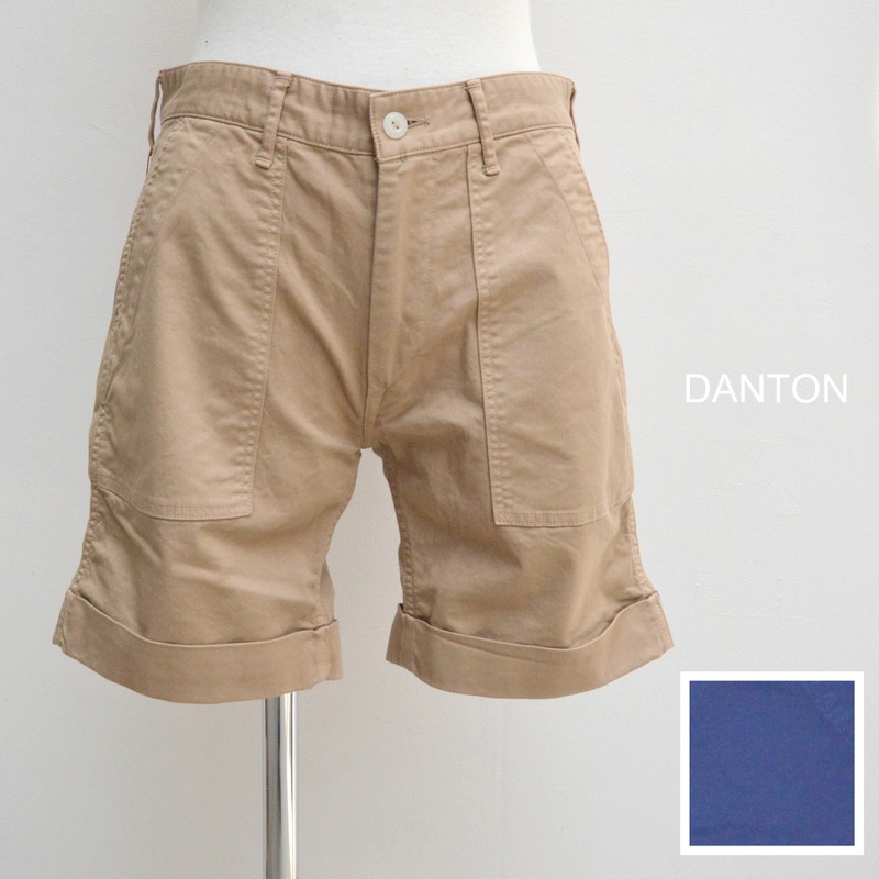 お値下げ　DANTON ダントン　リネンコットン　ショートパンツ　36 DANTON（ダントン）ショートパンツ ハーフパンツ - メルカリ