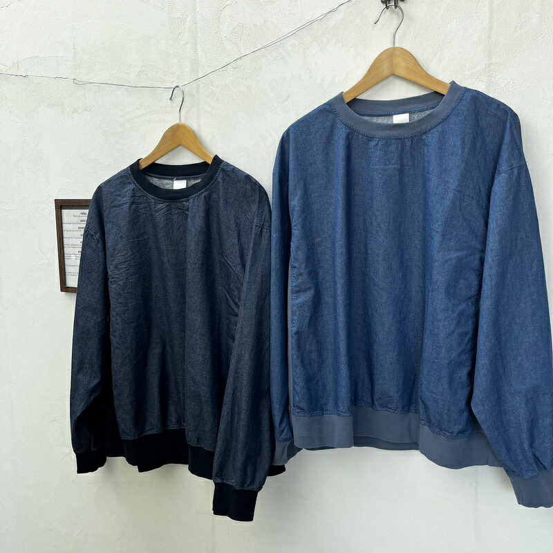 【メンズ】have a good day（ハブアグッドデイ）ライトデニム プルオーバー hgd-388｜MOUNT BLUE SELECTION