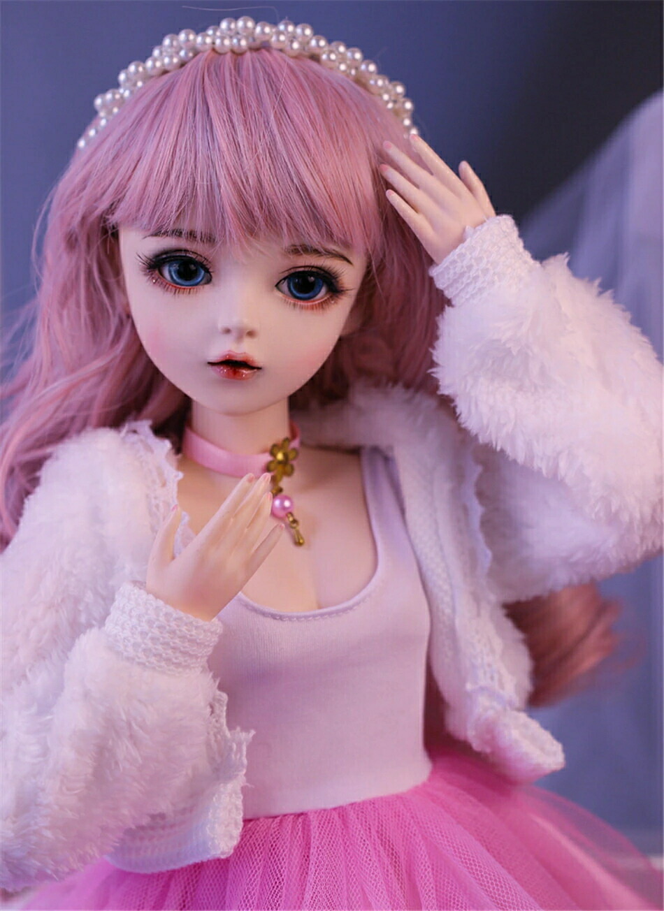 ☆☆超人気☆☆BJDドール 100％ハンドメイド 手作り 関節可動 BJDドール プレゼント コレクション 1/3関節人形 BJDドール 本体+眼球+顔メイク+かつら+服+靴 60CM