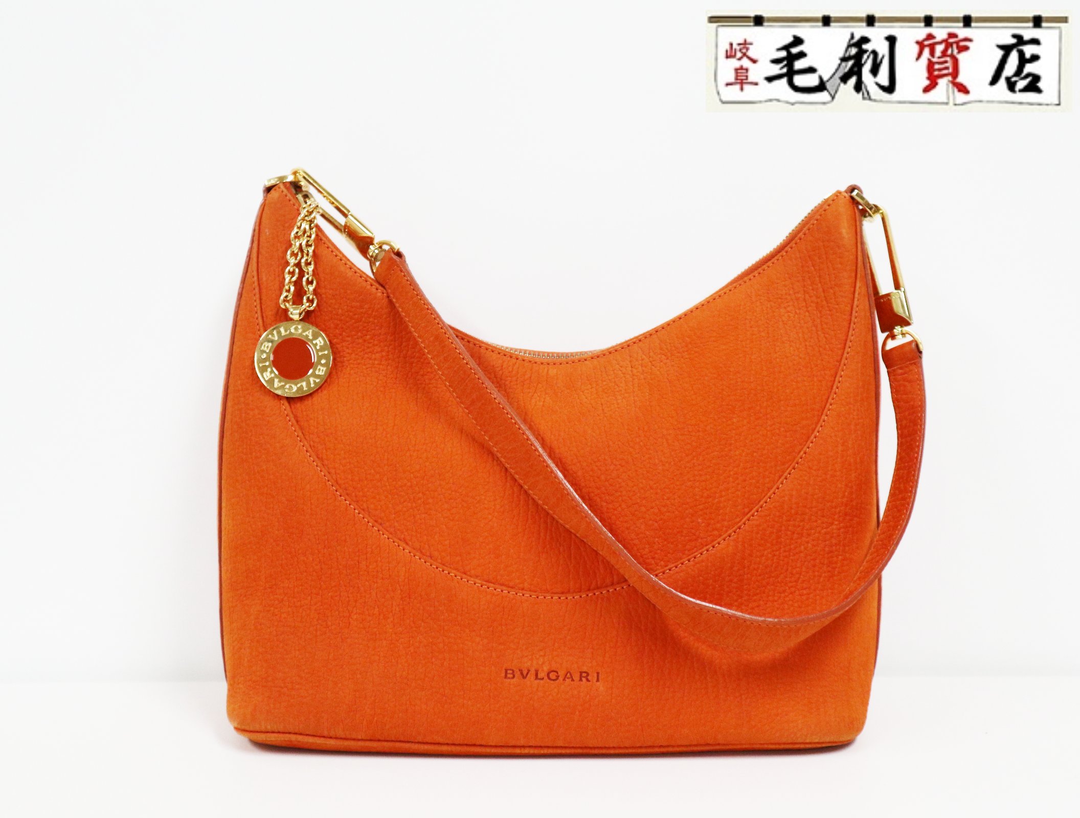 ブルガリ BVLGARI ブルガリブルガリ レザー オレンジ ゴールド金具 ワンショルダー レディース【中古】バッグ 28,470円