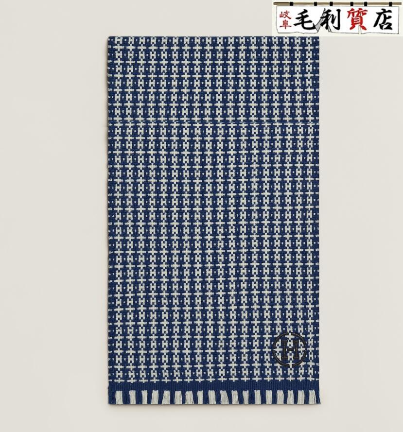 エルメス HERMES なめし革  グラフィック H えり巻き えり巻き カシミヤ 未当て嵌める品 H394814T 02 メンズ 小物
