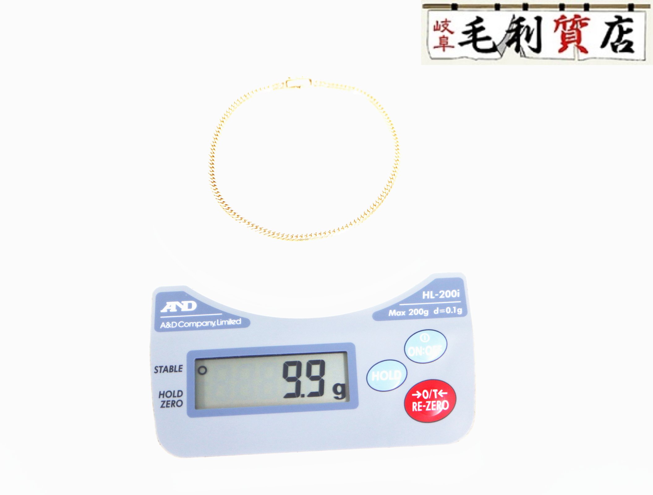 K18 キヘイ 喜平 アンクレット 6面ダブル 9.9g 6メンダブル18金 