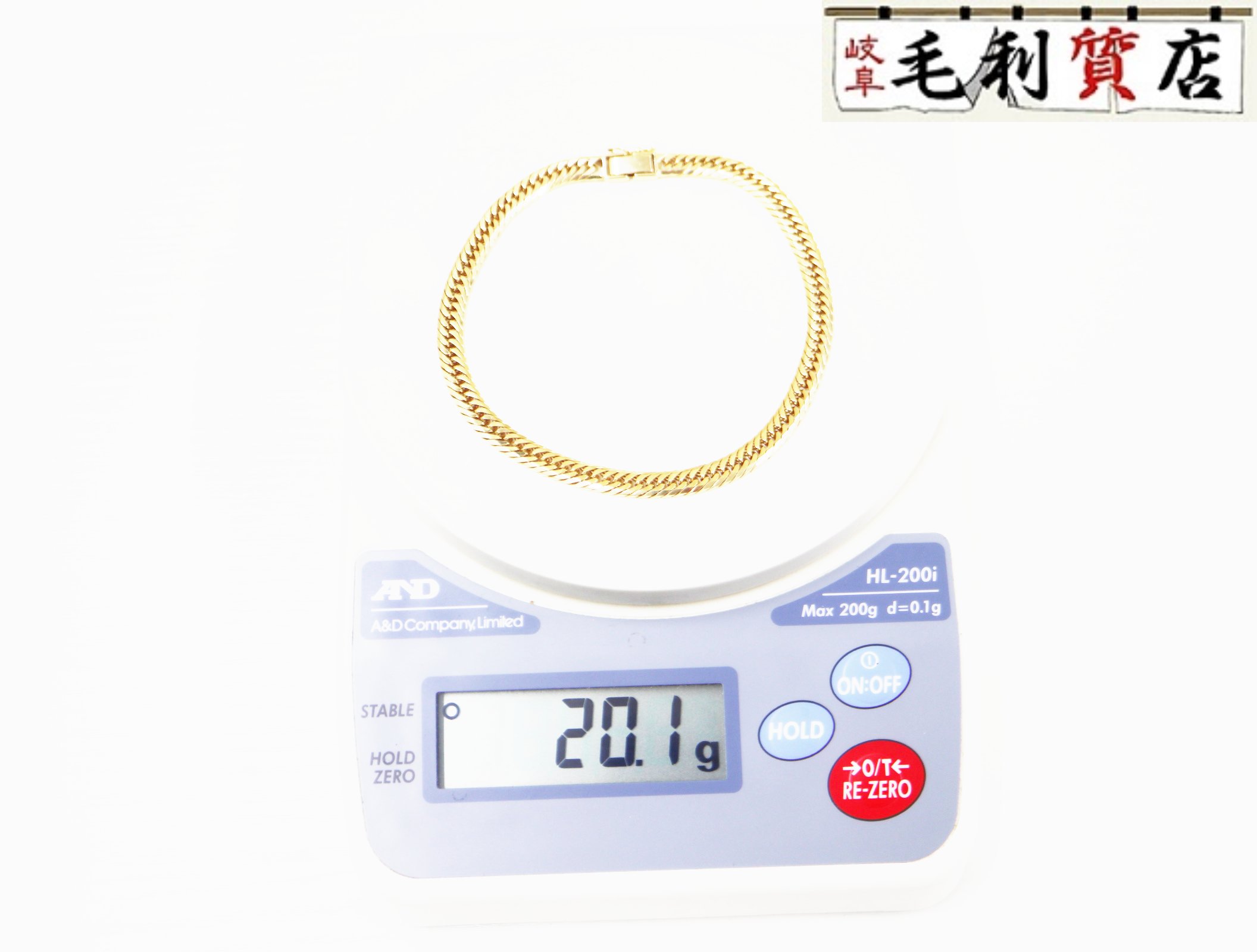 K18 キヘイ 喜平 ボビーソックス 8面トリプル 20.1ｇ 8メントリプル 18金 黄色ゴールド 750 YG 【中古】 宝飾品