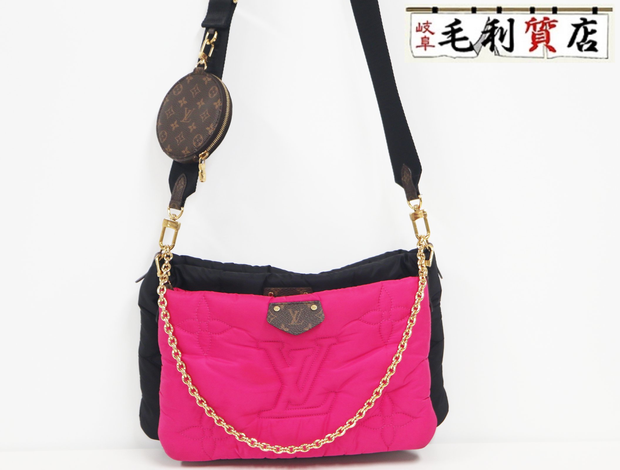 ルイヴィトン LOUIS VUITTON  M58980  モノグラム マキシ ミュルティ・ポシェット・アクセソワール  肩肉【中古】御徒面子