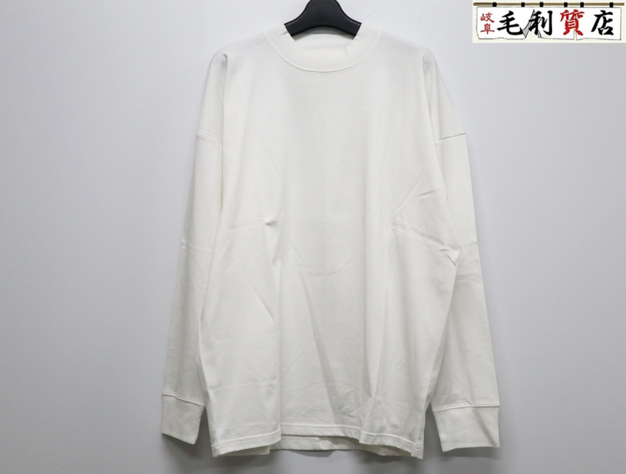 THE ROW ザ ロウ AN403 長袖Tシャツ Belfast Top モックネック サイズM ホワイト 極上美品 【中古】 ロンT トップス
