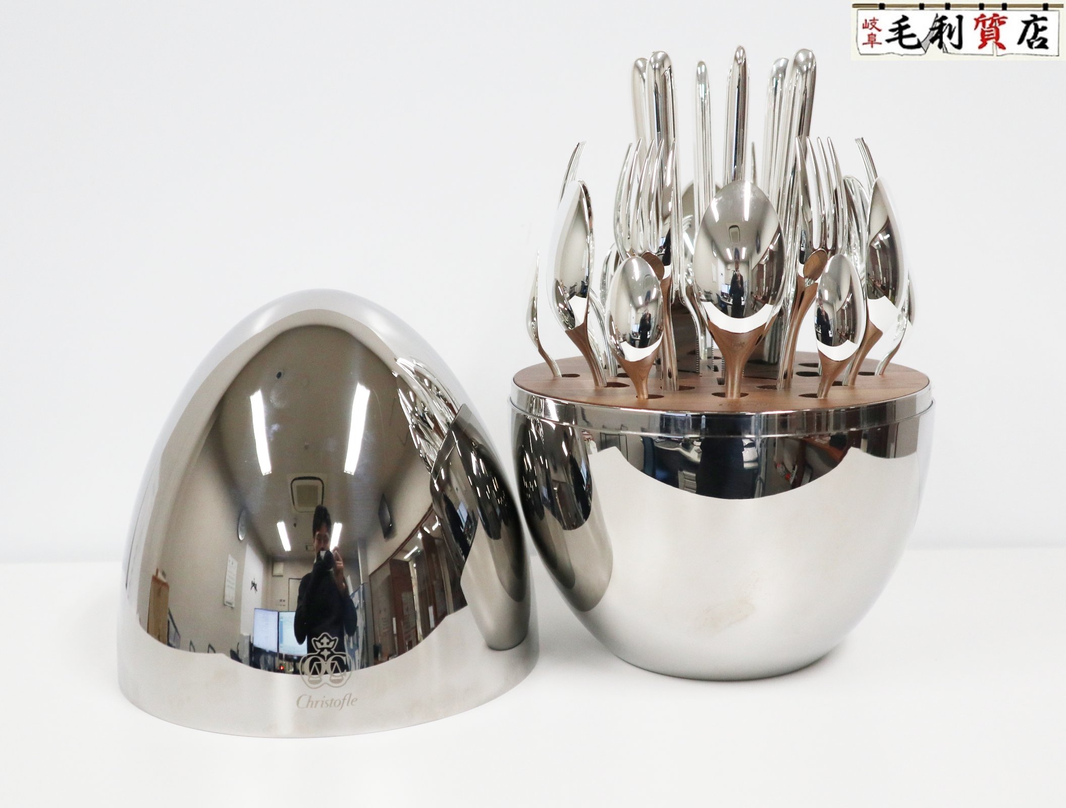 クリストフル Christofle B00065299 Mood ムード 6人用 カトラリーセット 24pcs シルバーコーティング 極上美品 【中古】 食器 70,400円