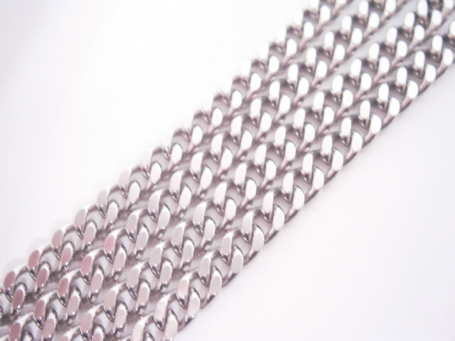 美品!!PT850プラチナ60.6g2メン喜平ネックレスロングキヘイ2面白金プラチナPT【中古】ジュエリー