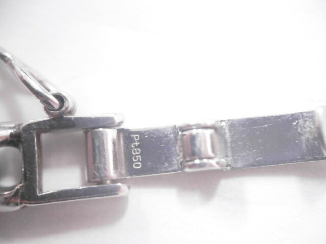 美品!!PT850プラチナ60.6g2メン喜平ネックレスロングキヘイ2面白金プラチナPT【中古】ジュエリー