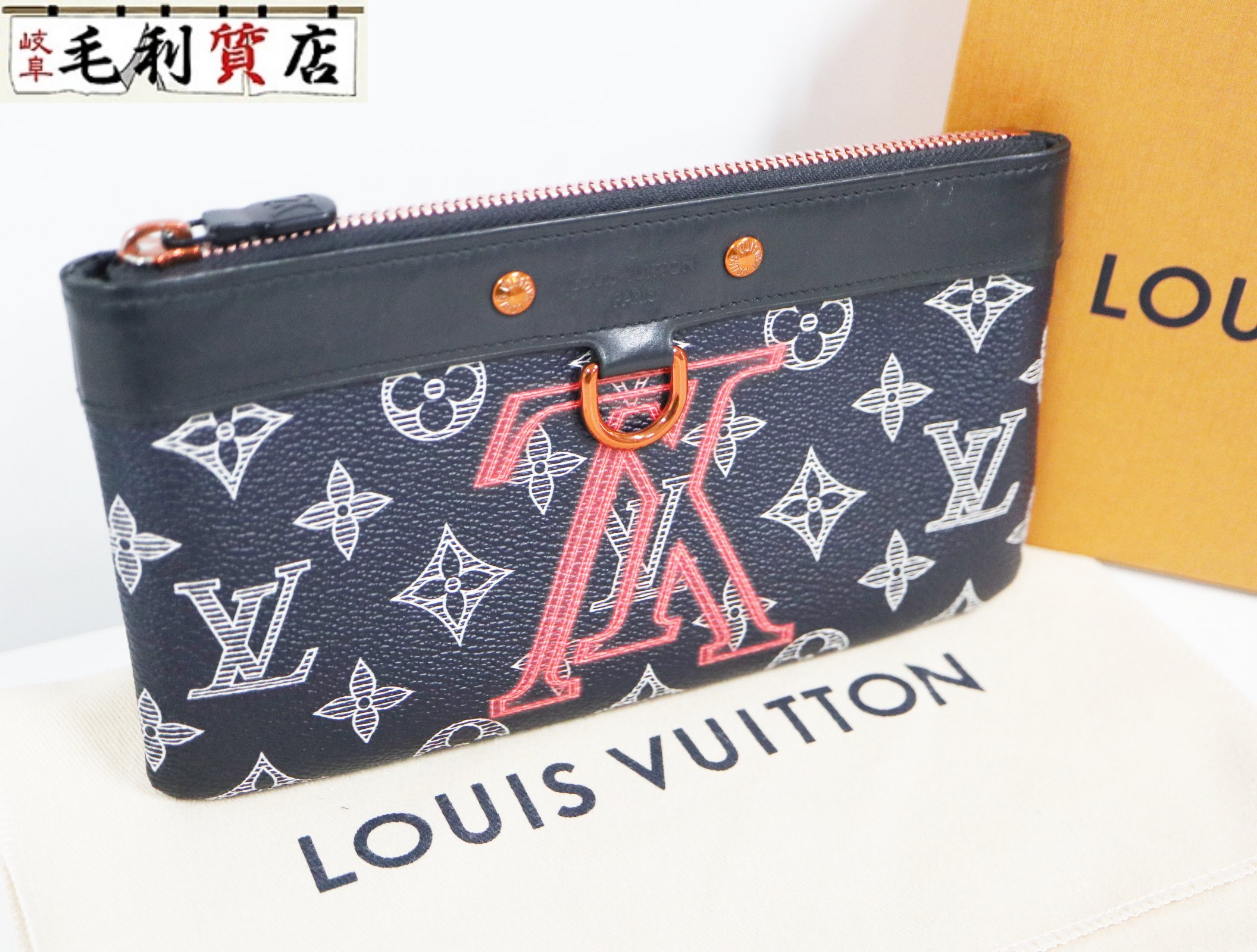 美品 ルイヴィトン LOUIS VUITTON モノグラム インク ポーチ M62898