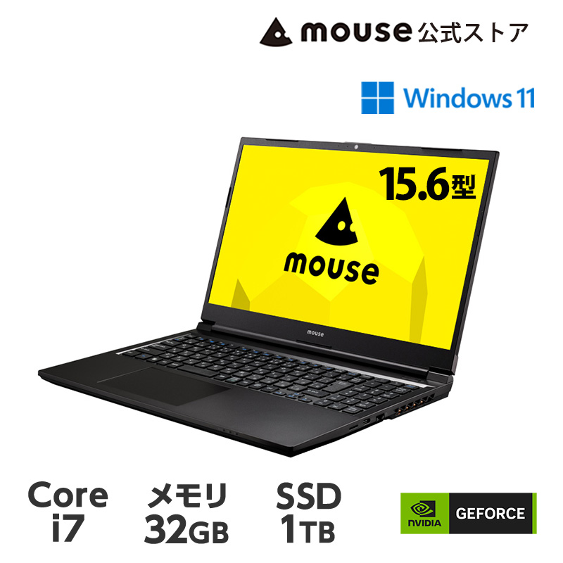 楽天市場】mouse K5-I7GM5BK-A パソコン 15.6型 Core i7-12650H 16GB 