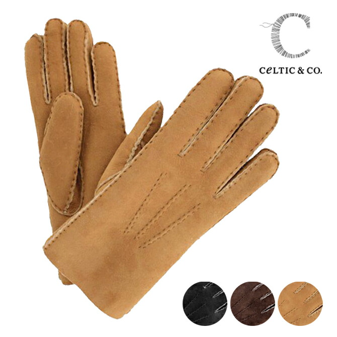 ムートン 手袋 CELTIC シープスキン レザー グローブ 英国製セルティック社 革手袋 メンズ レディース 男性用 女性用 ムートン グローブ 母の日 父の日 ギフト nations2_d19