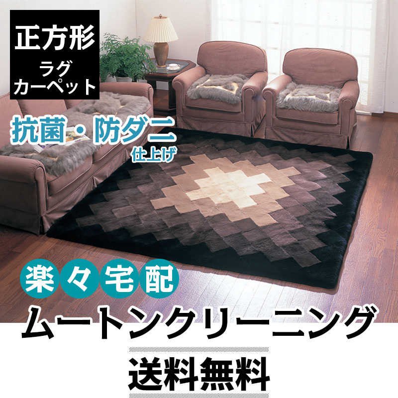 【楽天市場】ムートン クリーニング ムートンカーペット 宅配クリーニング 正方形 ムートンラグ 送料無料 抗菌 起毛仕上げ 丸洗い カーペット