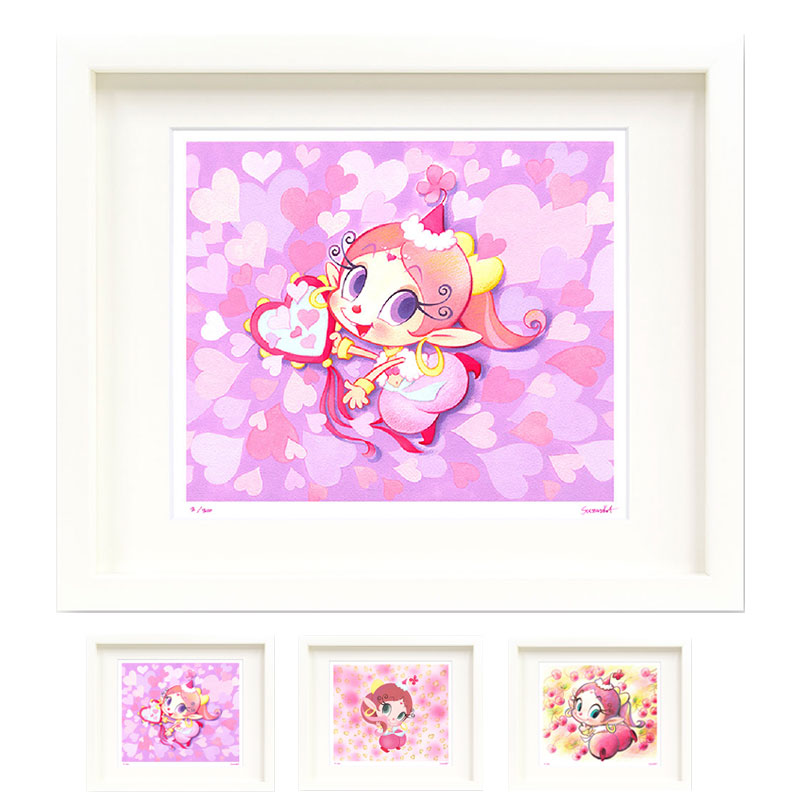吉田すずか アートパネル 絵 あくびちゃん かわいい 四つ切サイズ ハクション大魔王 数量限定 サイン入り タツノコプロ 日本製 アニメ キャラクタ おしゃれ 限定品 ギフト画像