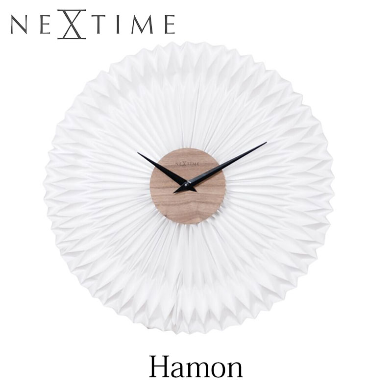 【お買い物マラソン限定!全品対象クーポン】 掛け時計 掛時計 おしゃれ インテリアクロック Hamon オランダ 老舗メーカー NEXTIME ネクスタイム 北欧 スカンジナビア ホワイト ギフト|ムートンクラブ 店
