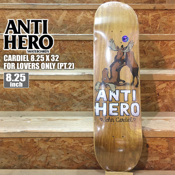 楽天市場 ストアポイントアップデー スケボー デッキ Antihero Deck Cardiel 8 25 X 32 For Lovers Only Pt 2 Assorted Veneer Colors アンタイヒーロー アンチヒーロー あす楽 Move