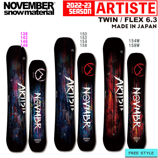 楽天市場】スノーボード 板 22-23 NOVEMBER ノーベンバー DESIRE ...