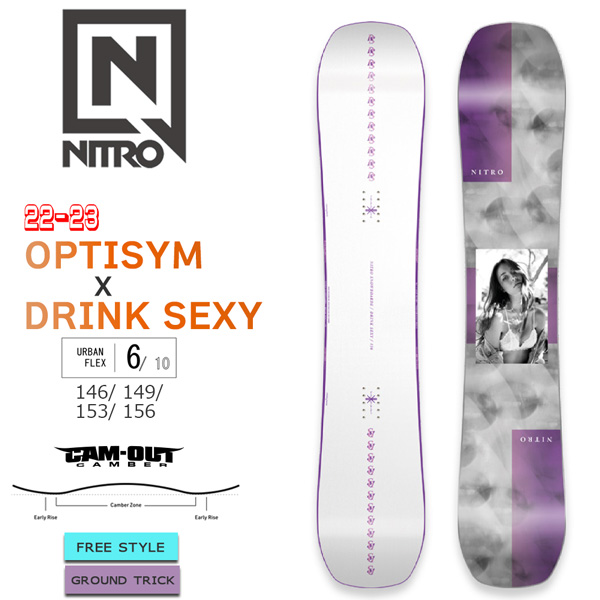 今季ブランド ナイトロ スノーボード NITRO SNOWBOARD OPTISYM JAPAN