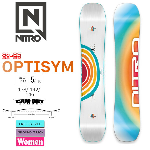 茄子紺 NITRO(スポーツ) 22-23 NITRO OPTISYM 国内正規品 スノーボード