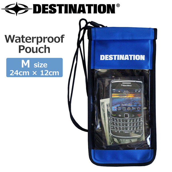 【楽天市場】デスティネーション DESTINATION Waterproof Pouch Mサイズ BLUE ウォータープルーフポーチ メール