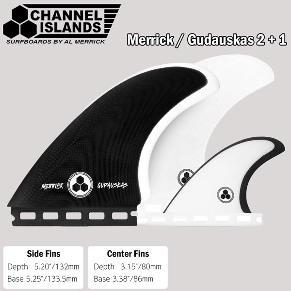 フューチャーフィン FUTURES FIN CHANNEL ISLANDS MERRICK/GUDAUSKAS 2+1 ツインスタビ ガダウスカス｜MOVE