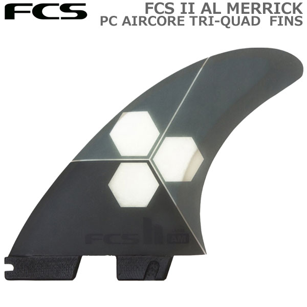 FCS エフシーエス FCSII AM PC+AIRCORE エアコア GREY TRI-QUAD 5フィンセット RETAIL FINS FCS2 サーフボードフィン|MOVE