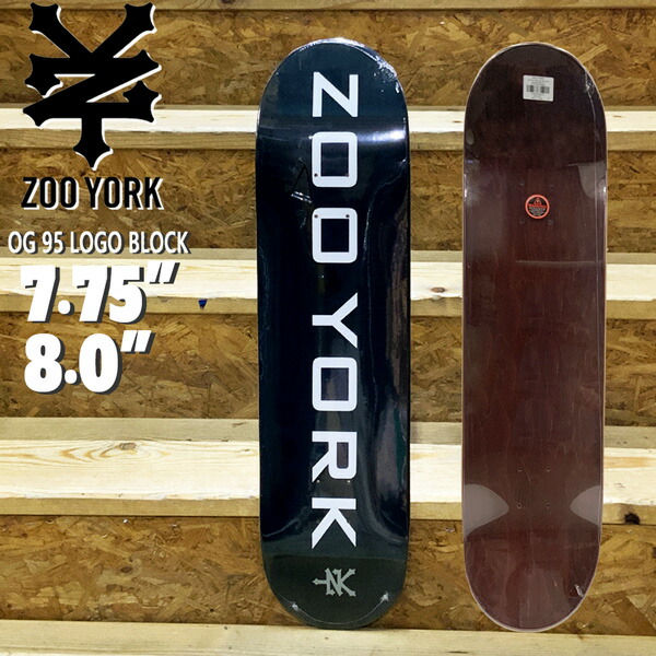ZOO YORK スケボーデッキ　ズーヨーク ZOO YORK ズーヨーク ZOOYORK スケートボード OG 95 Tag Black