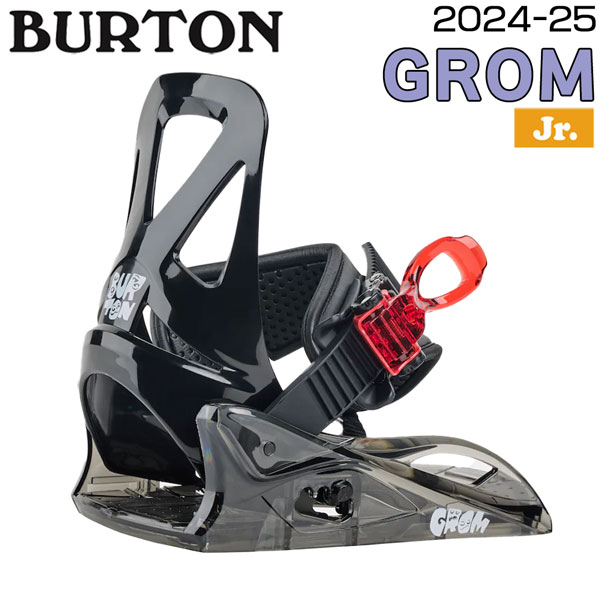 新品 Burton グロム ディスク スノーボードバインディング サイズM BURTON 2023-24 KIDS' MINI GROM DISC Black バートン ミニ
