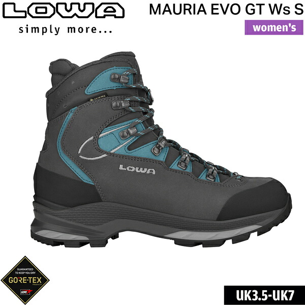 ローバー LOWA トレッキングシューズ マウリア EVO GT Ws S アンスラサイト×ターコイズ 女性用 登山靴 35,750円