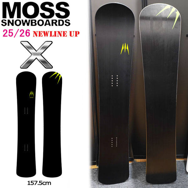 楽天市場】25-26 MOSS X Ti モス エックス ティーアイ スノーボード 板
