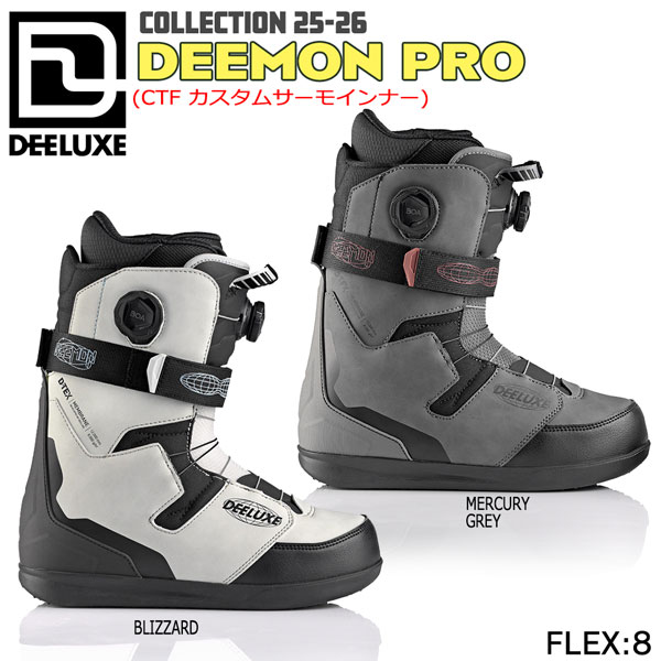 25-26 ディーラックス ディーモンプロ DEELUXE DEEMON PRO CTF スノーボード 靴 25-26-BT-DEE ブリザード 21.5 22.5 23.5 24.5 25.5 26.5 27.5 28.5 29.5 30.5