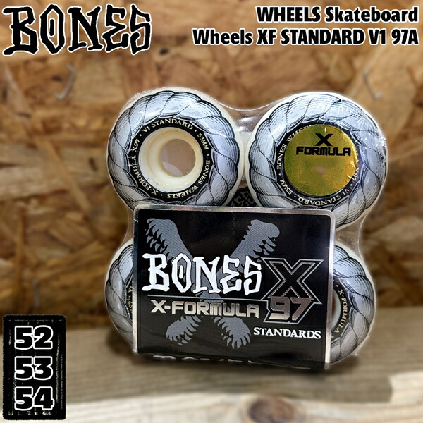 ボーンズ ウィール BONES WHEELS Skateboard Wheels XF STANDARD V1 97A 4個set エックスフォーミュラー 判定基準 スケボー スケートボード-スポーツ・アウトドア