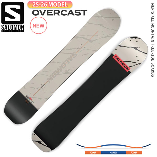 楽天市場】サロモン（SALOMON）（メンズ）スノーボード板 OVERCAST 26