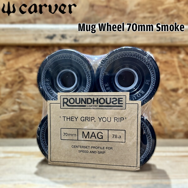 ROUNDHOUSE MAG 70mm 78A スケートボードウィール Carver Roundhouse Mag Wheels 70mm 78a Black - CalStreets BoarderLabs