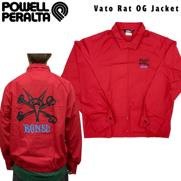 パウエルペラルタ ジャケット POWELL PERALTA Vato Rat OG Jacket Red 11,218円