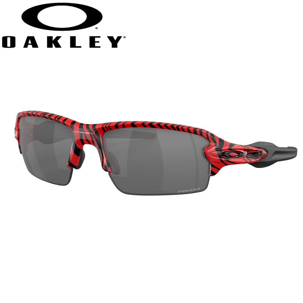 オークリー サングラス フラック FLAK 2.0 (A) OAKLEY フレーム：Red Tiger レンズ：Prizm Black アジアンフィット スポーツ