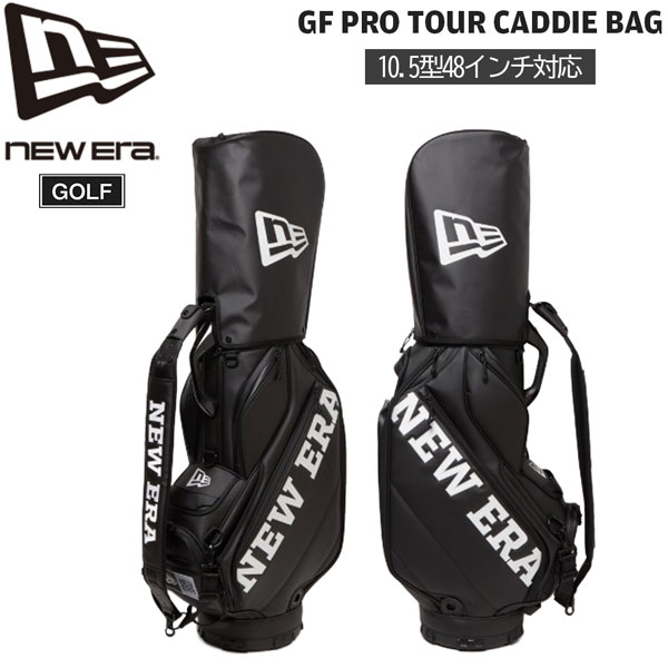 ニュー内鰓 ゴルフ キャディバッグ NEW ERA GF PRO TOUR キャディ うしろ側 10.5型 48in相応う 黒いこと ゴルフ-スポーツ・アウトドア-キャディバッグ