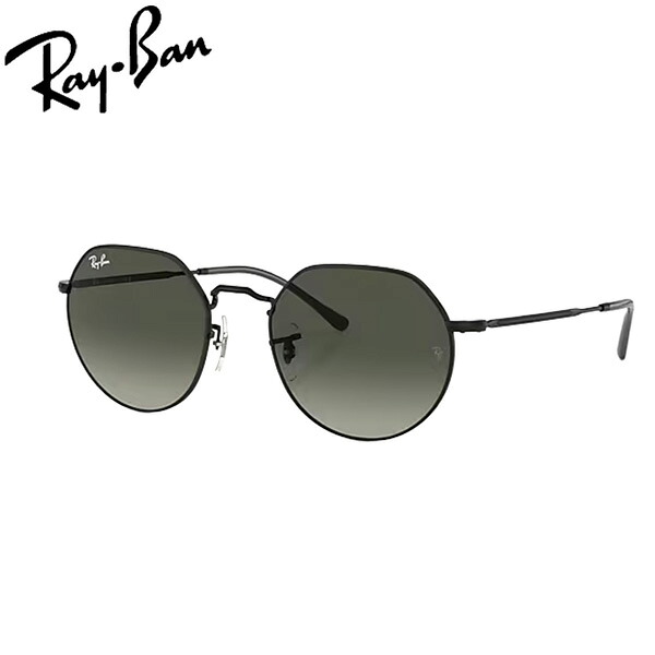 レイバン サングラス ジャック RayBan JACK 002/71(53サイズ) フレーム：BLACK レンズ：GREY GRADIENT 正規品 保証書付き