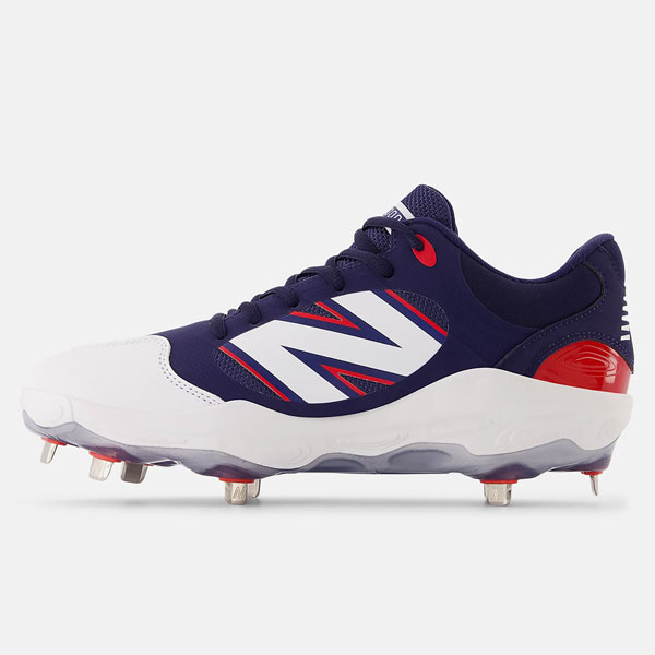 ニュー平衡にする ベイスボールスパイク 金具スパイク 金属元素スパイク スパイク 軽さ 幅ひろい New Balance L3000V7 Fresh Foam X 金属元素 幅2E好いかげんに 米国海軍/赤いこと